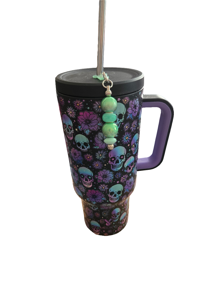 Custom Beaded Straw Charms