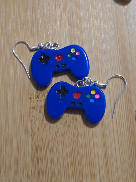 Video Game Controller Dangle Earrings