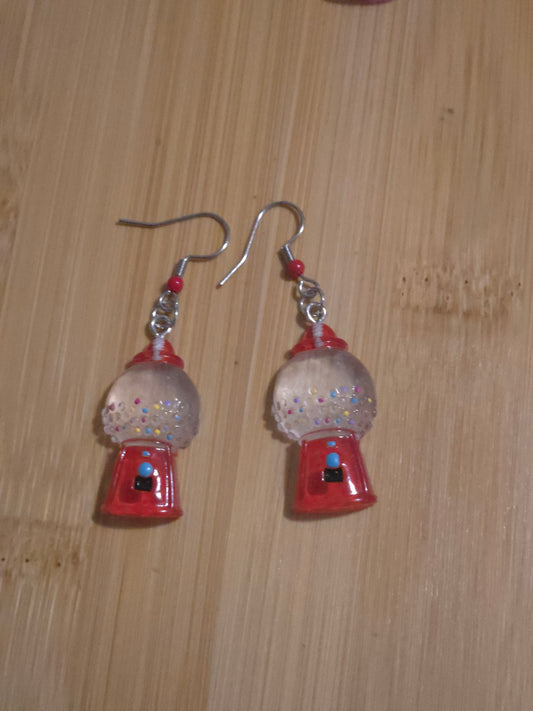 Bubble Gum Machine Earrings