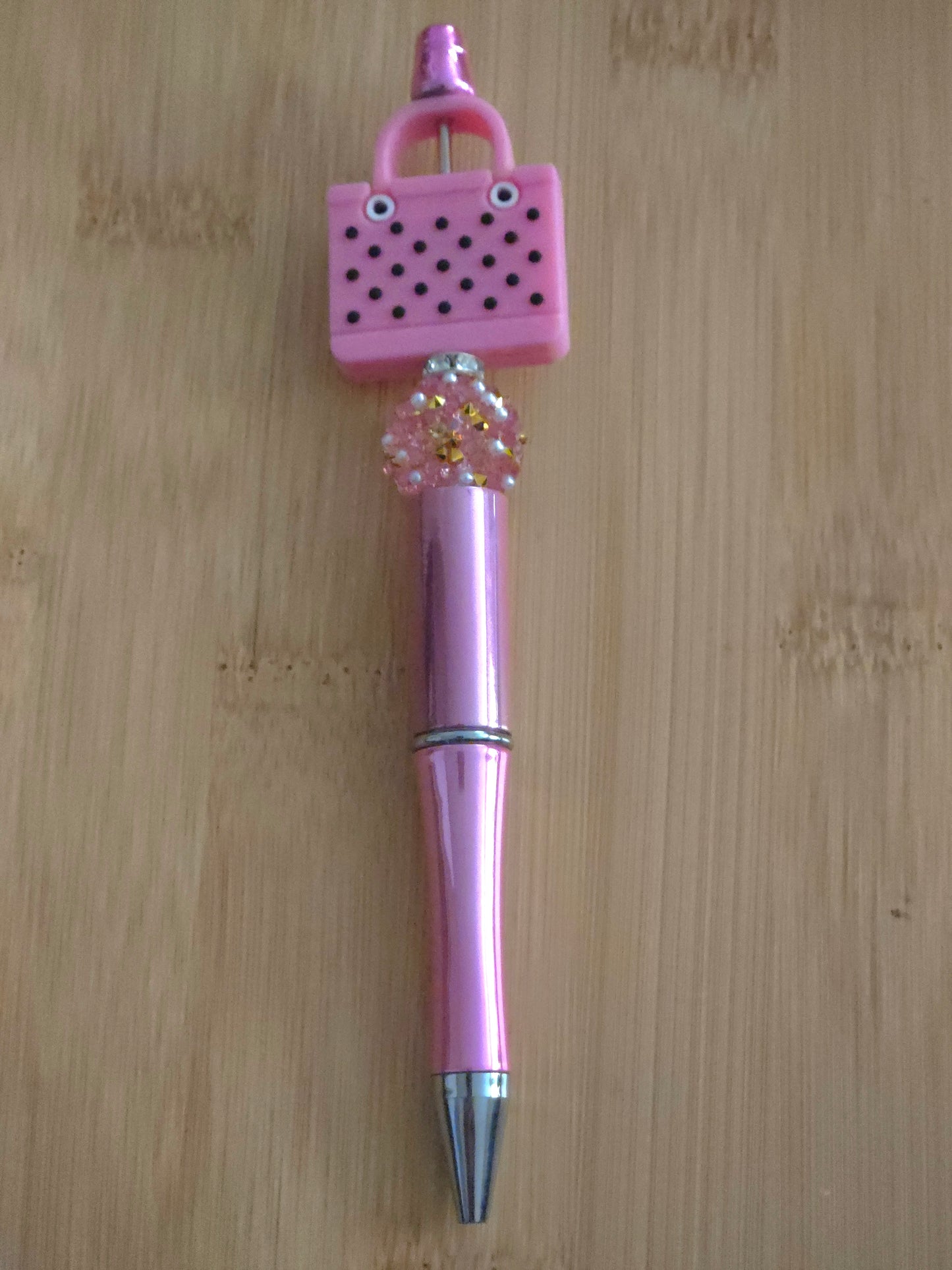 Beaded Pen with Purse focal