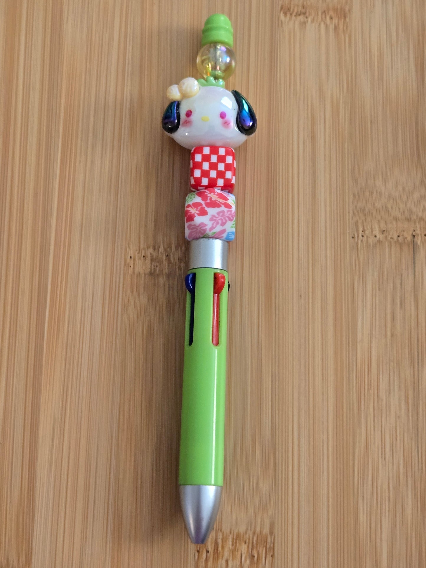 Custom Beaded Multicolored Pens