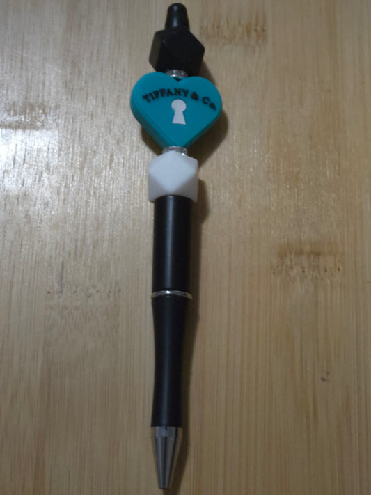 Beaded Pen with "Tiffany and Co" focal