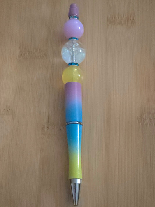 Ombre Beaded Pen with a water bead