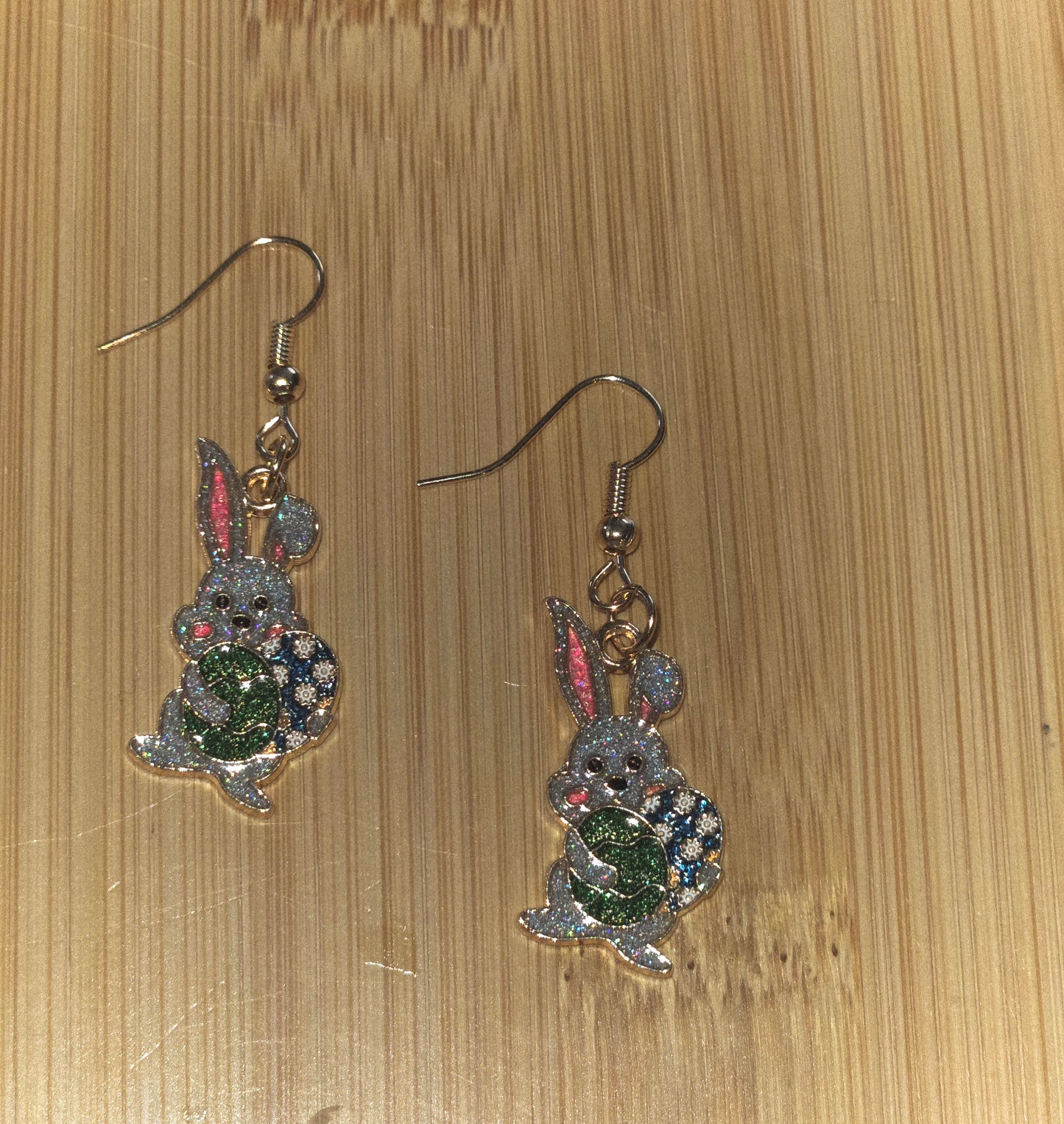 Bunny Eggs Easter Earrings