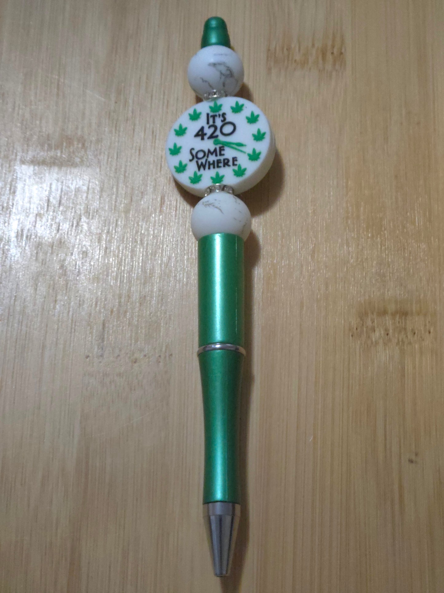 Beaded Pen with 420 focal