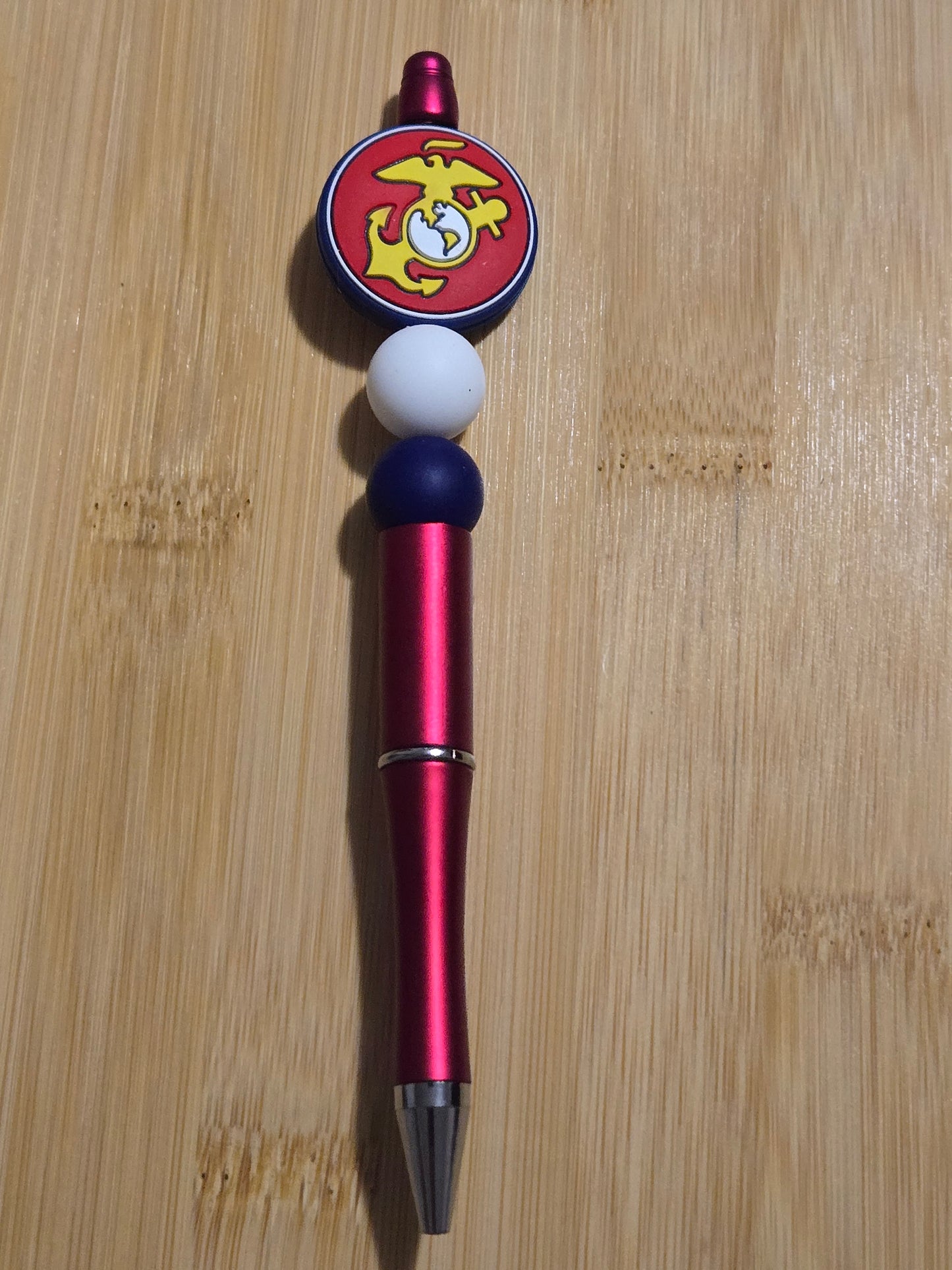 Beaded Pen with Marine focal