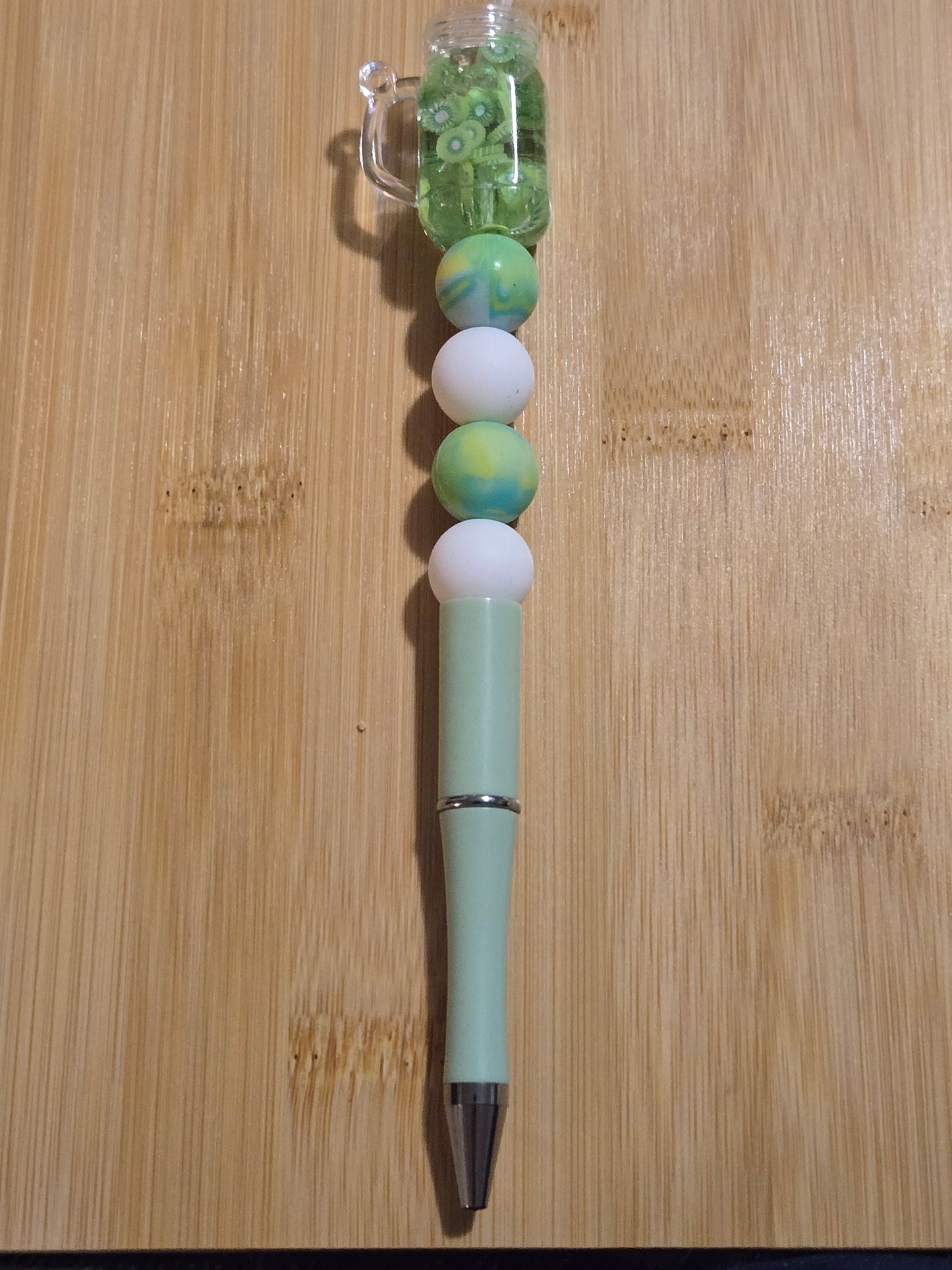 Beaded Pen with Summer Drink bead