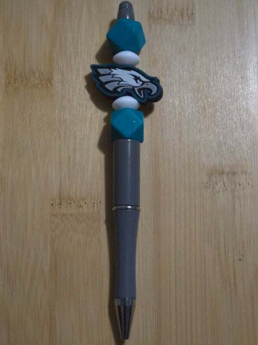 NFL Beaded Pen with Eagles focal