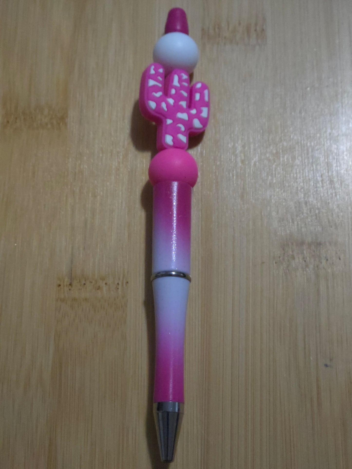 Beaded Pens with Cactus focal