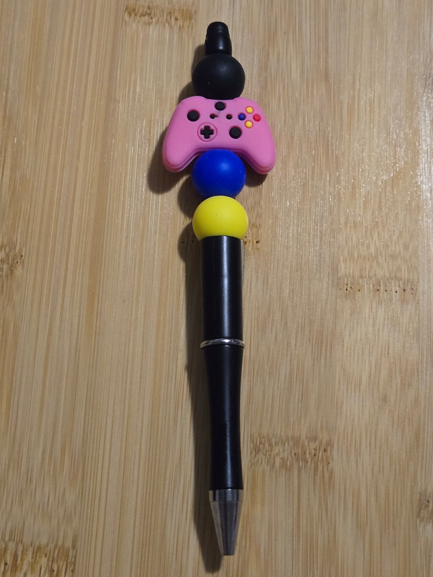 Beaded Pen with Gaming Controller focal