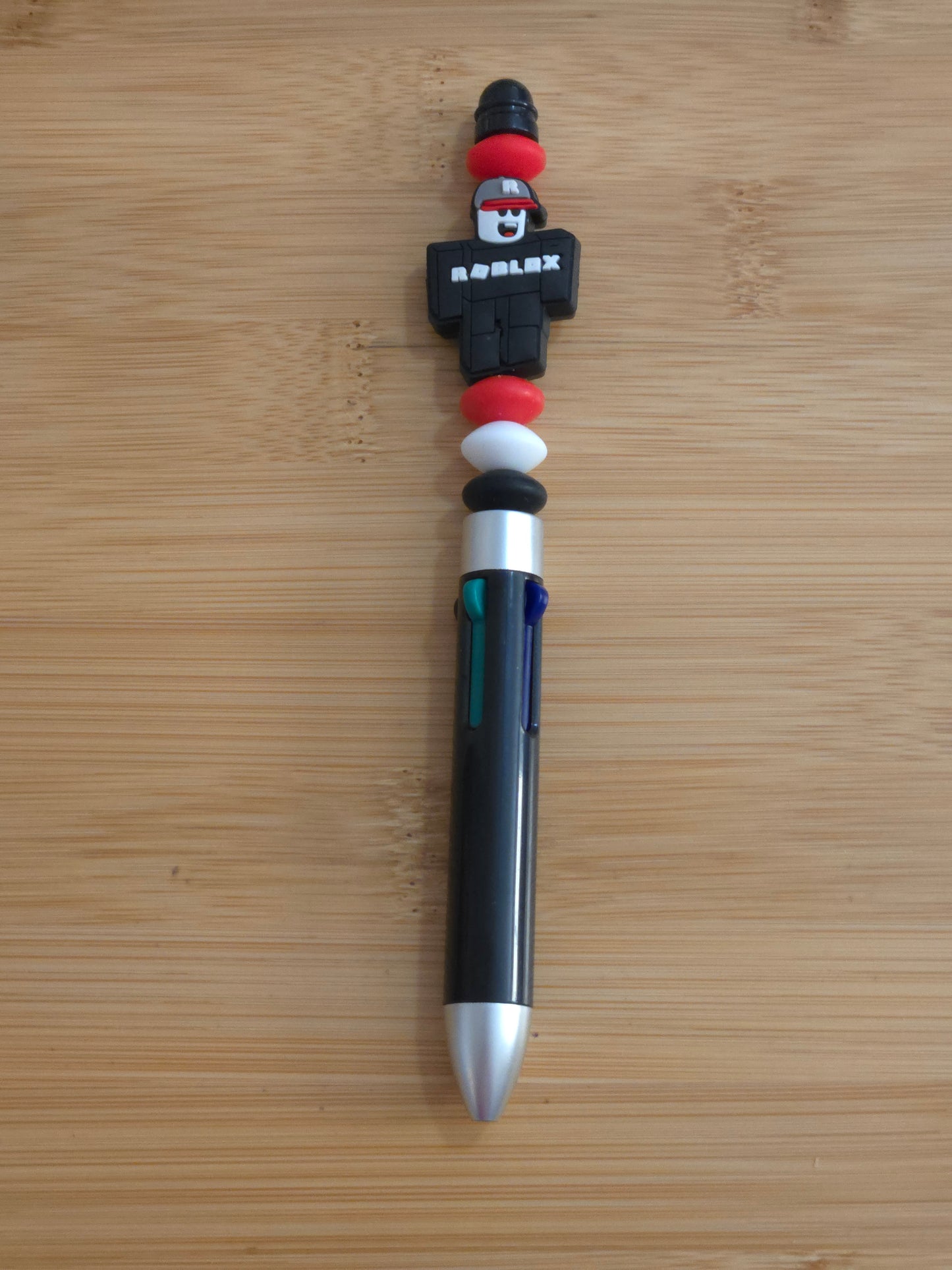 Custom Beaded Multicolored Pens