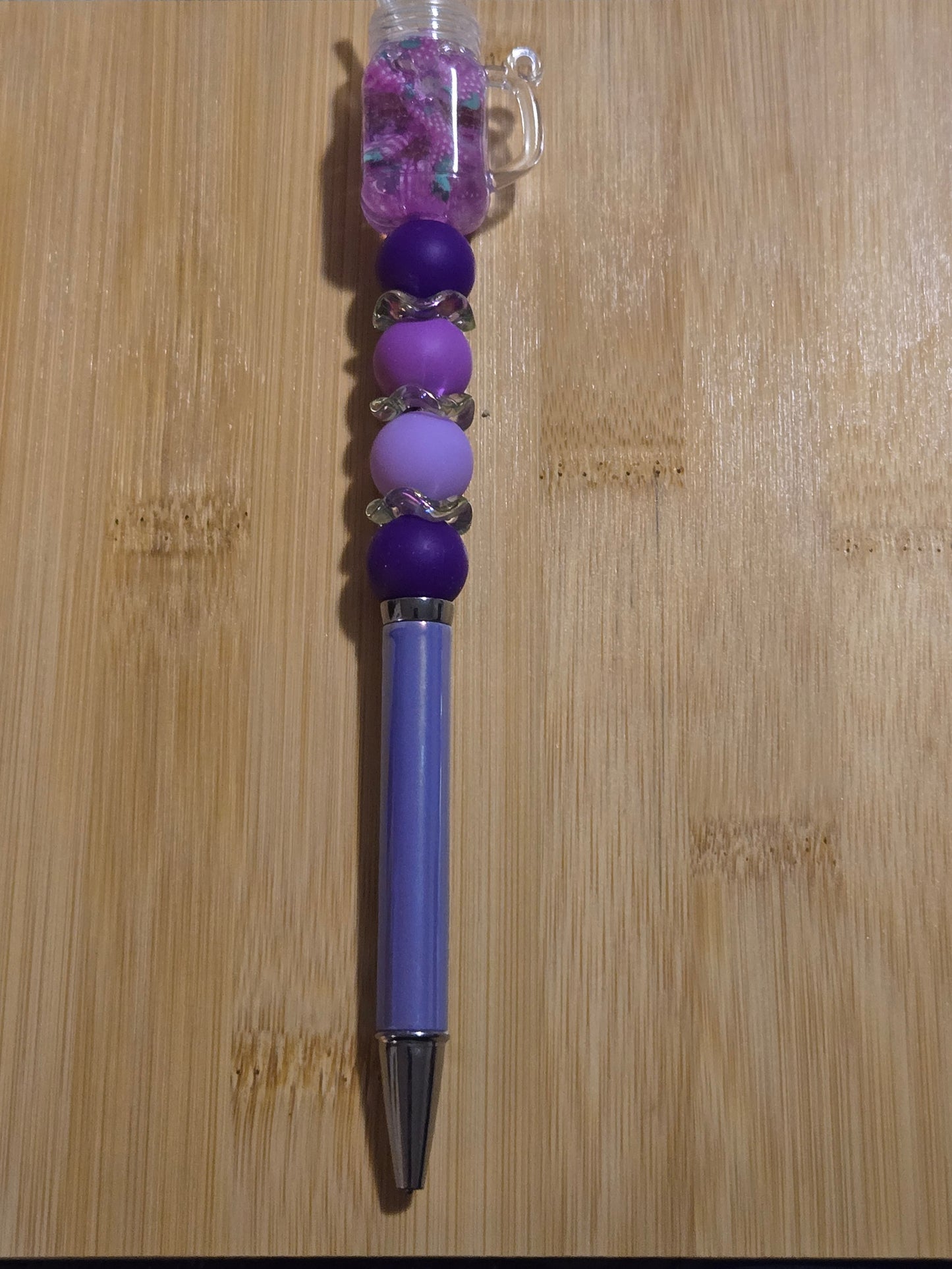 Beaded Pen with Summer Drink bead
