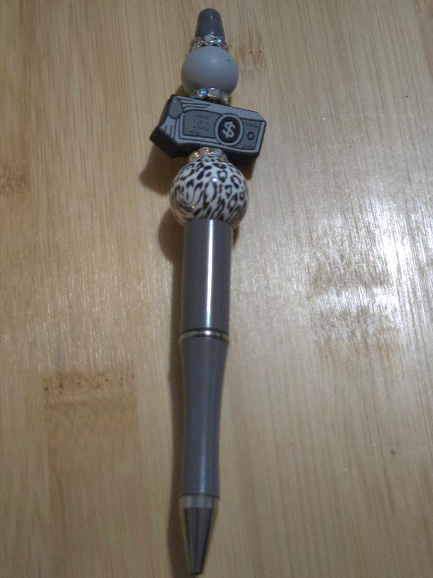 Beaded Pen with a Money focal