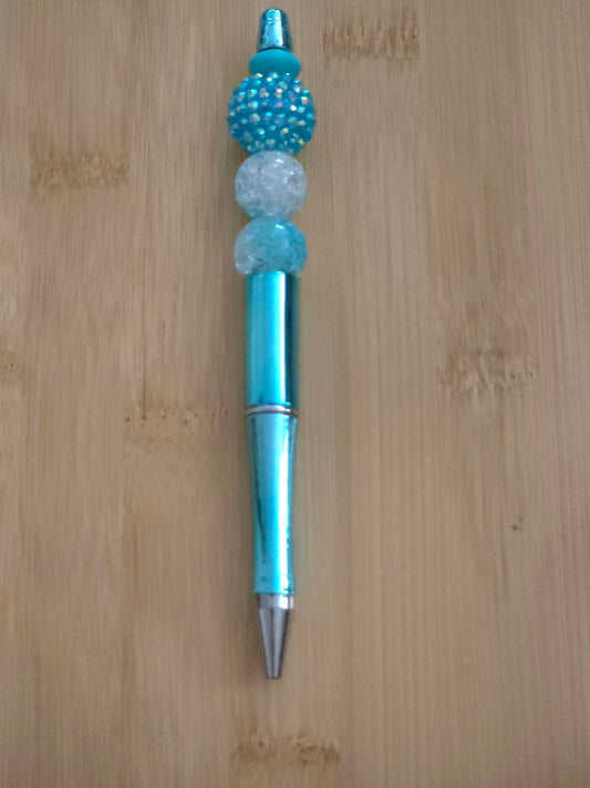 Shiney Beaded Pen with a sparkle bead