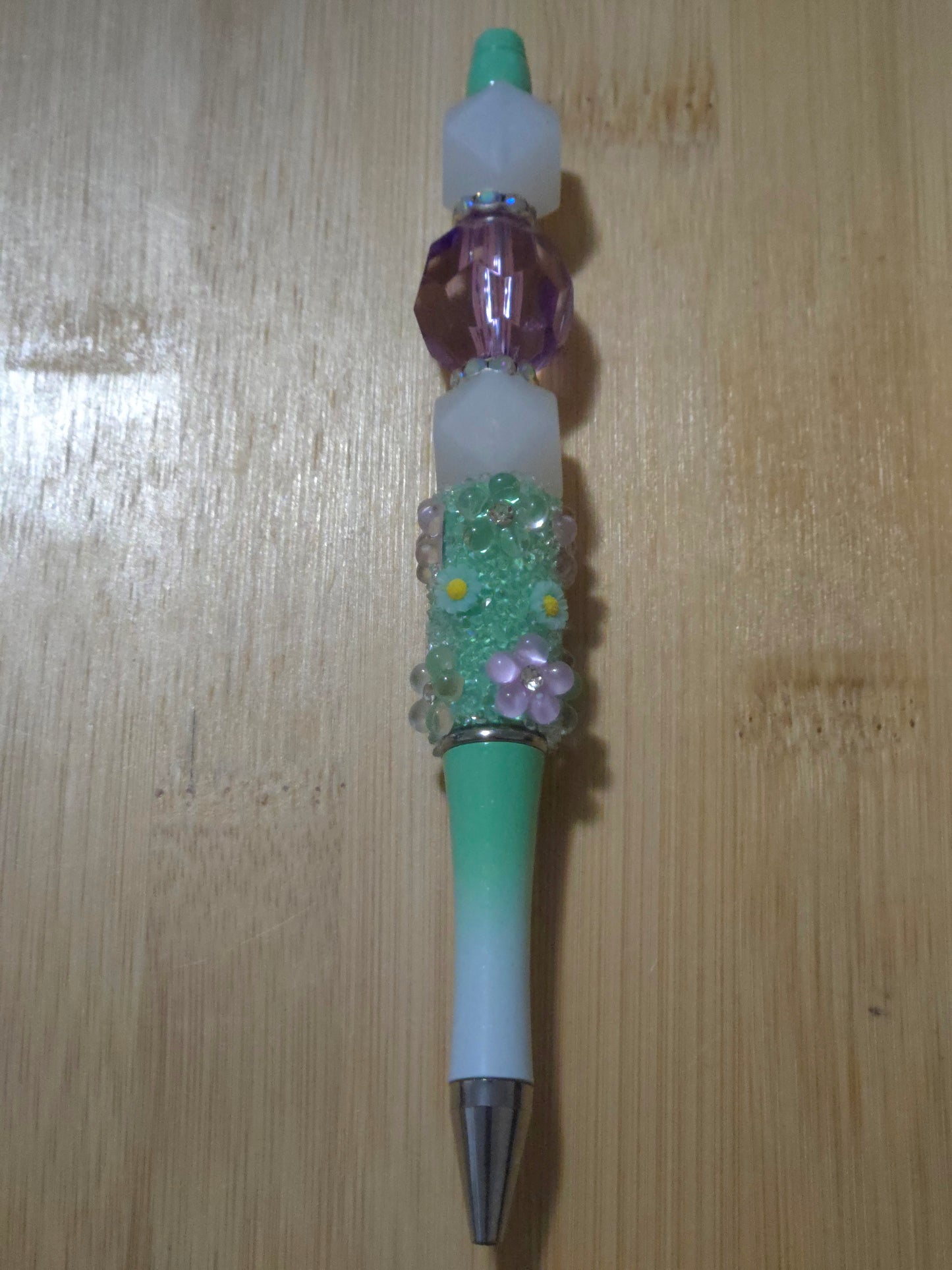 Beaded Pen with 3 beads