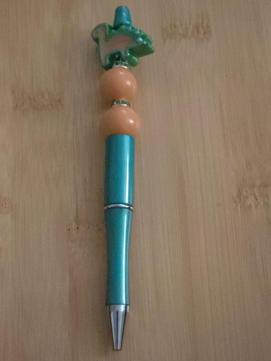 Beaded Pen with a Dinosaur bead