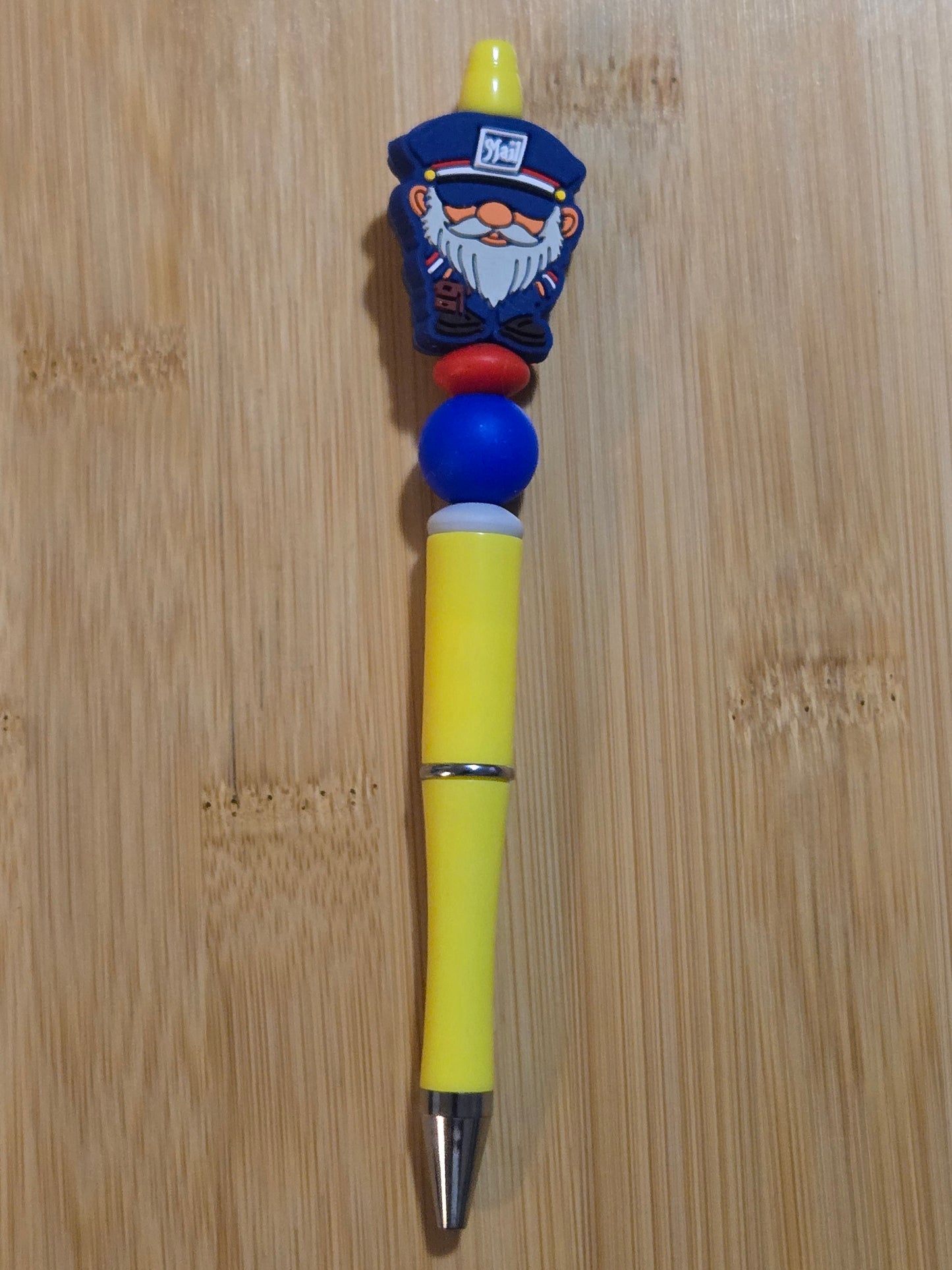 Beaded Pen with Mailman focal