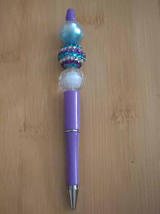 Beaded Pen with 3 beads
