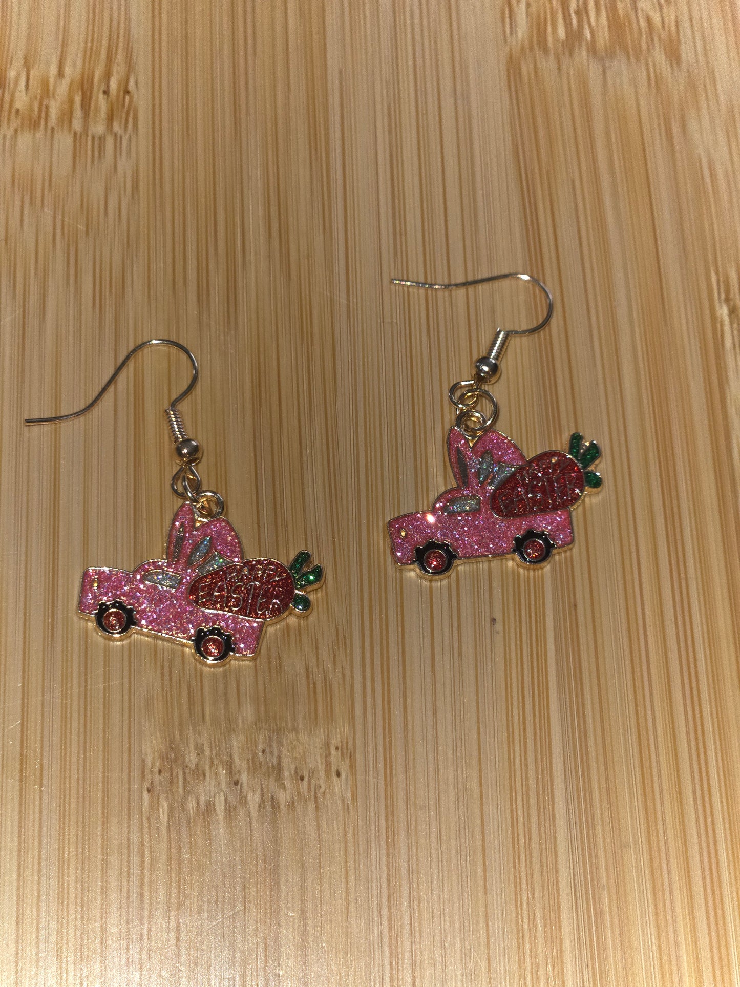 Car Carrot Easter Earrings
