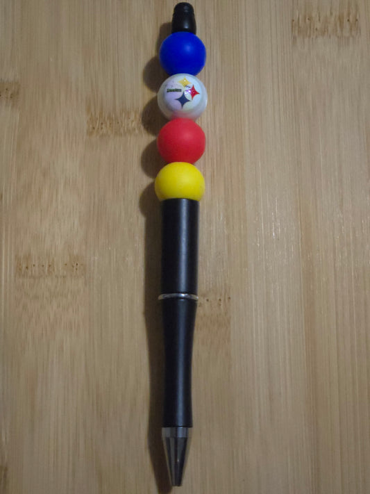 NFL Beaded Pen with the Stealers beads