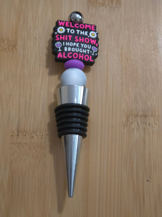 Wine Stopper with "Sh*t Show" focal