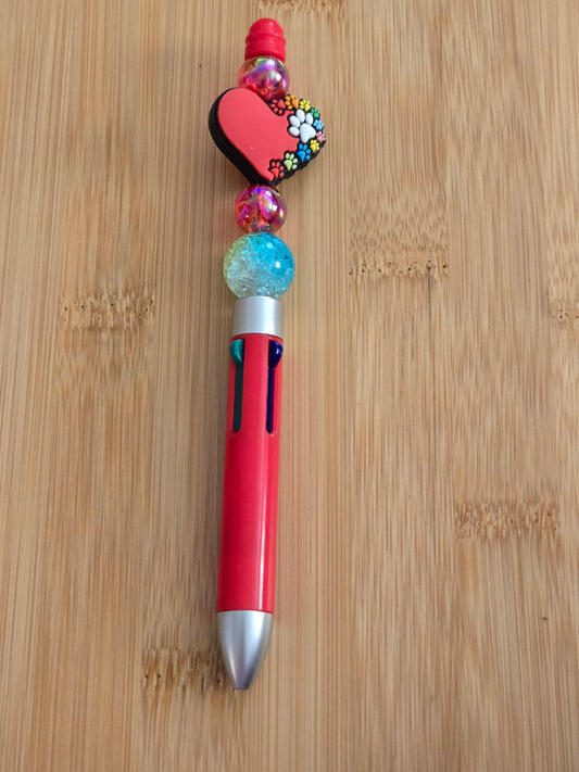 Custom Beaded Multicolored Pens