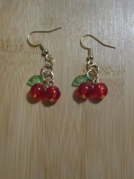 Sweet Cherry Dangle Earrings