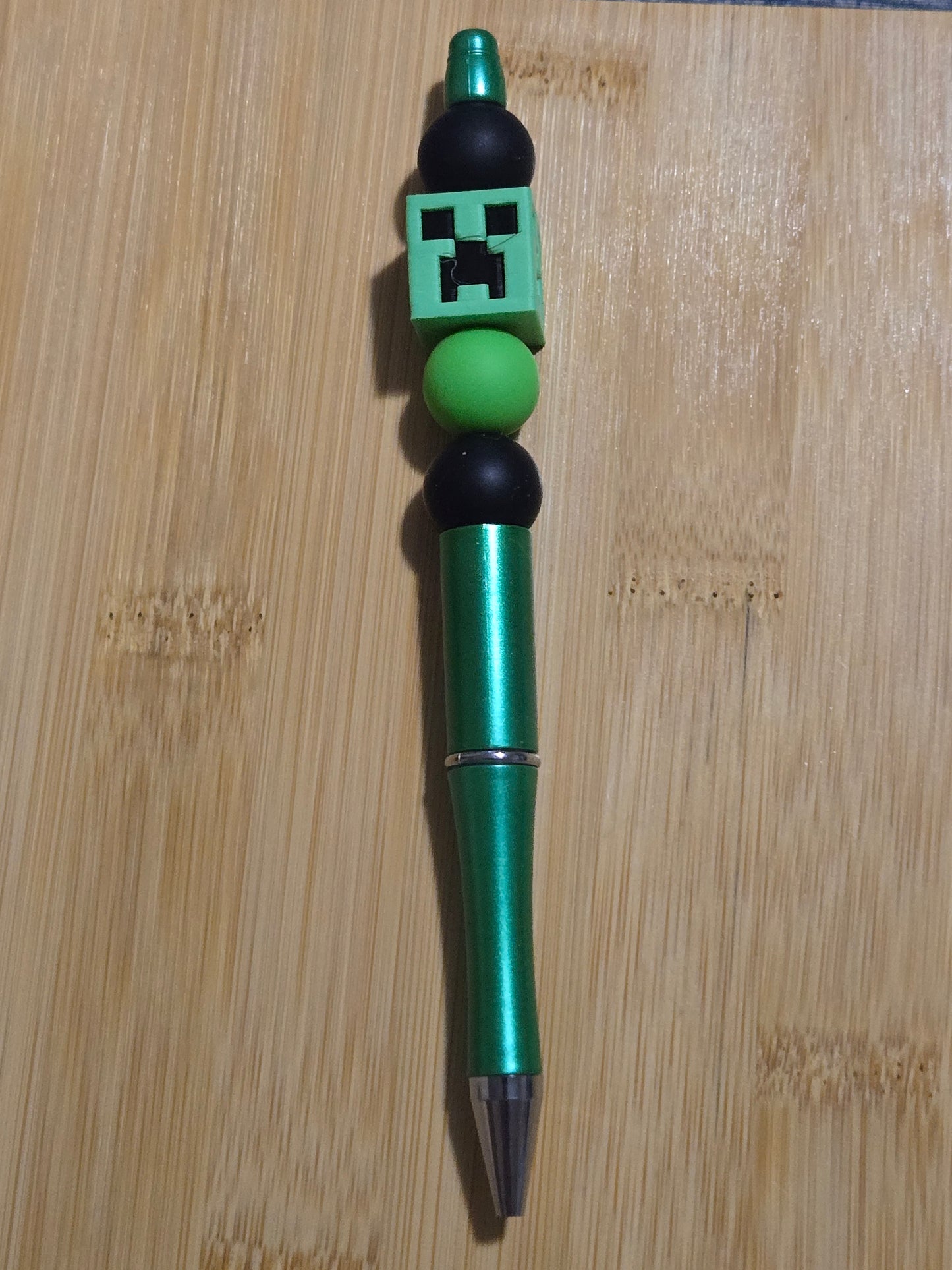 Beaded Pen with Creeper bead