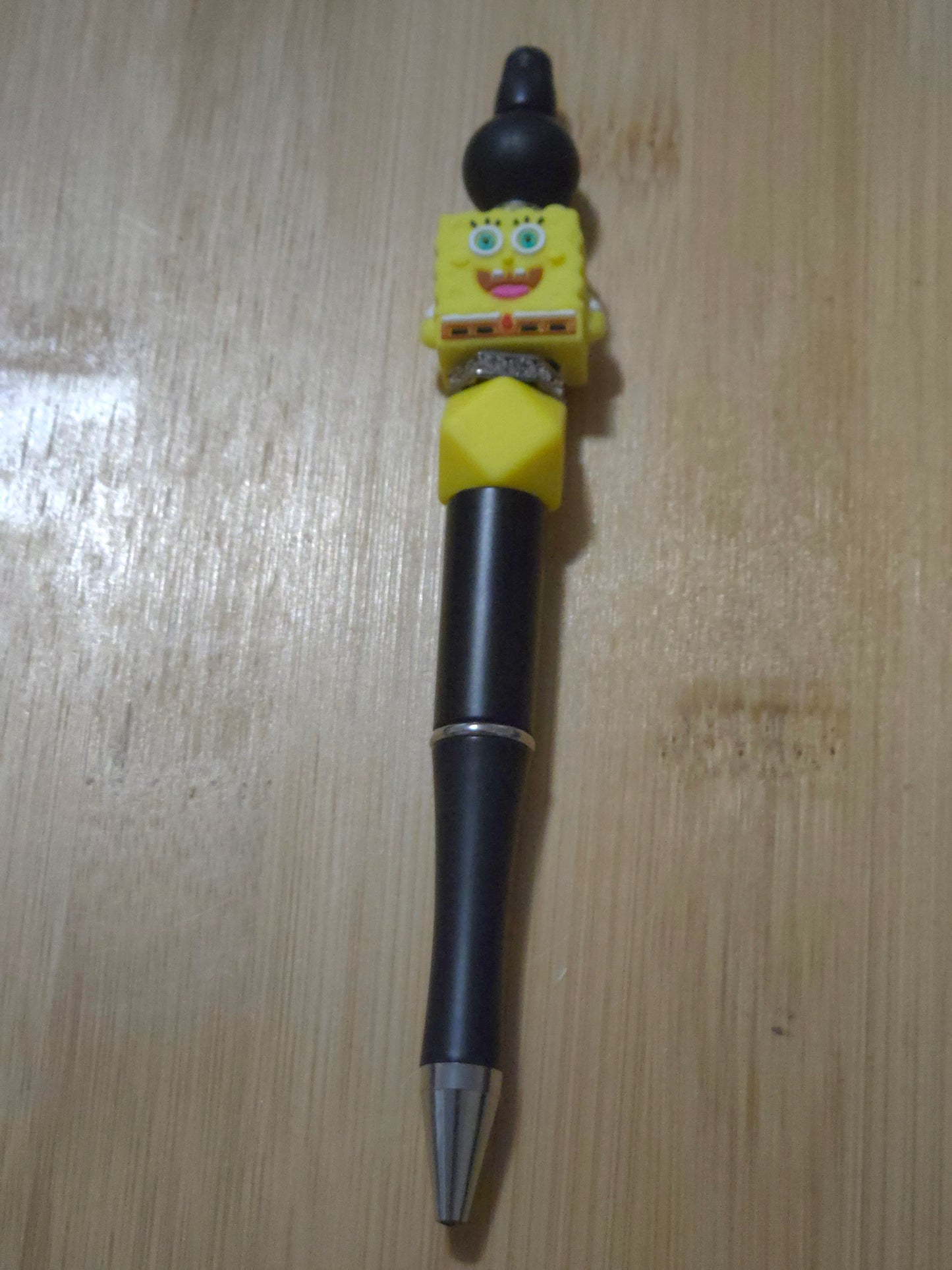 Beaded Pen with Sponge Bob focal