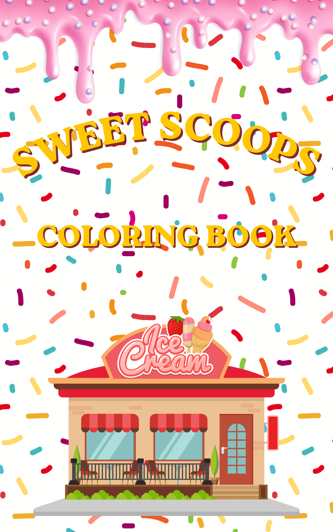 Sweet Scoops digital coloring book