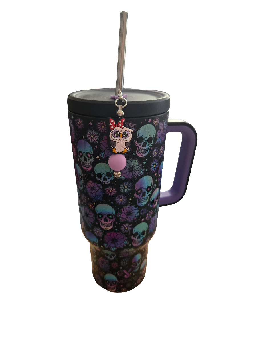 Custom Beaded Straw Charms
