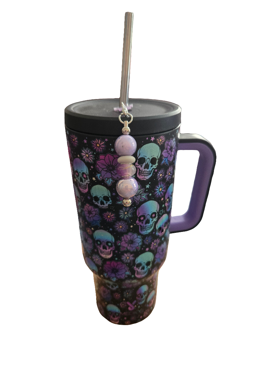 Custom Beaded Straw Charms