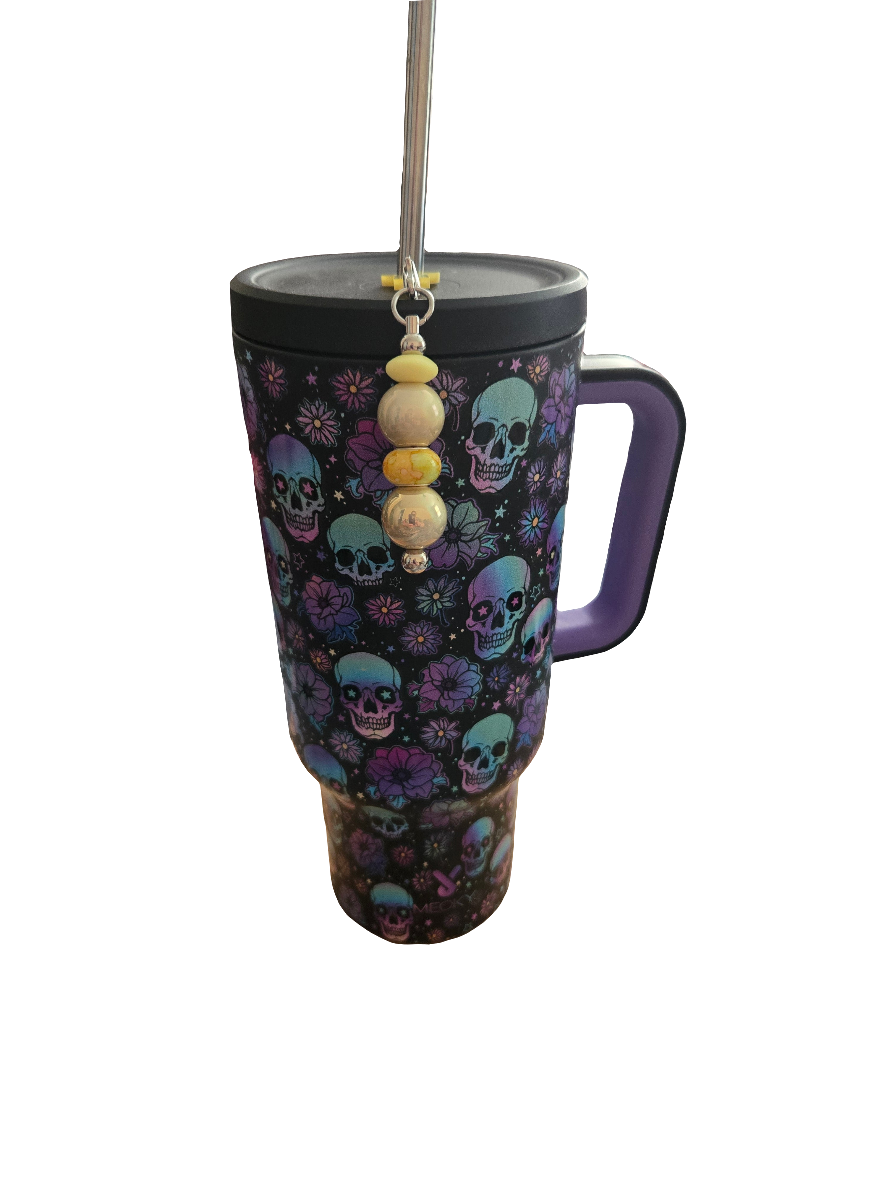 Custom Beaded Straw Charms