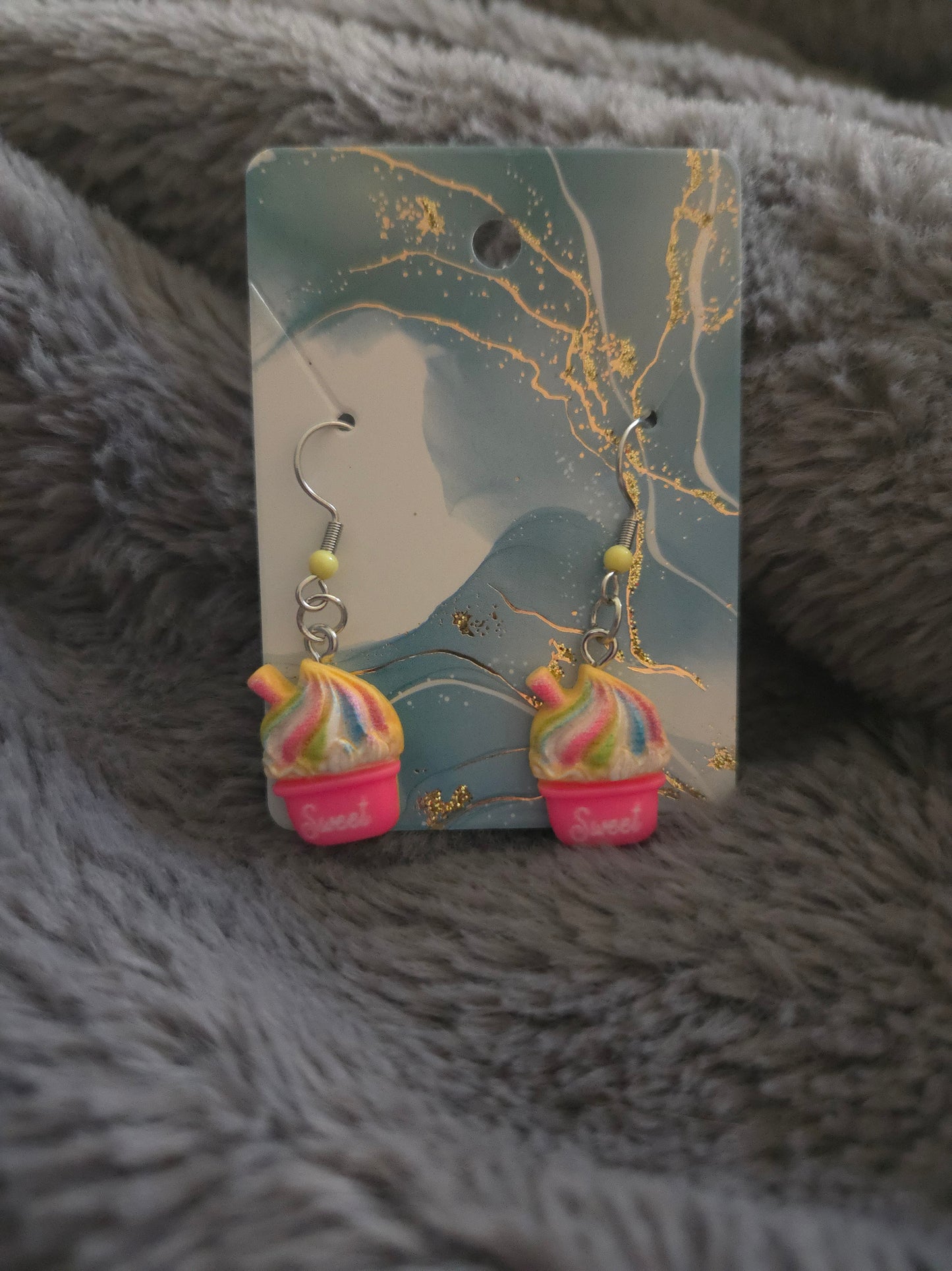 Cupcake Dangle Earrings