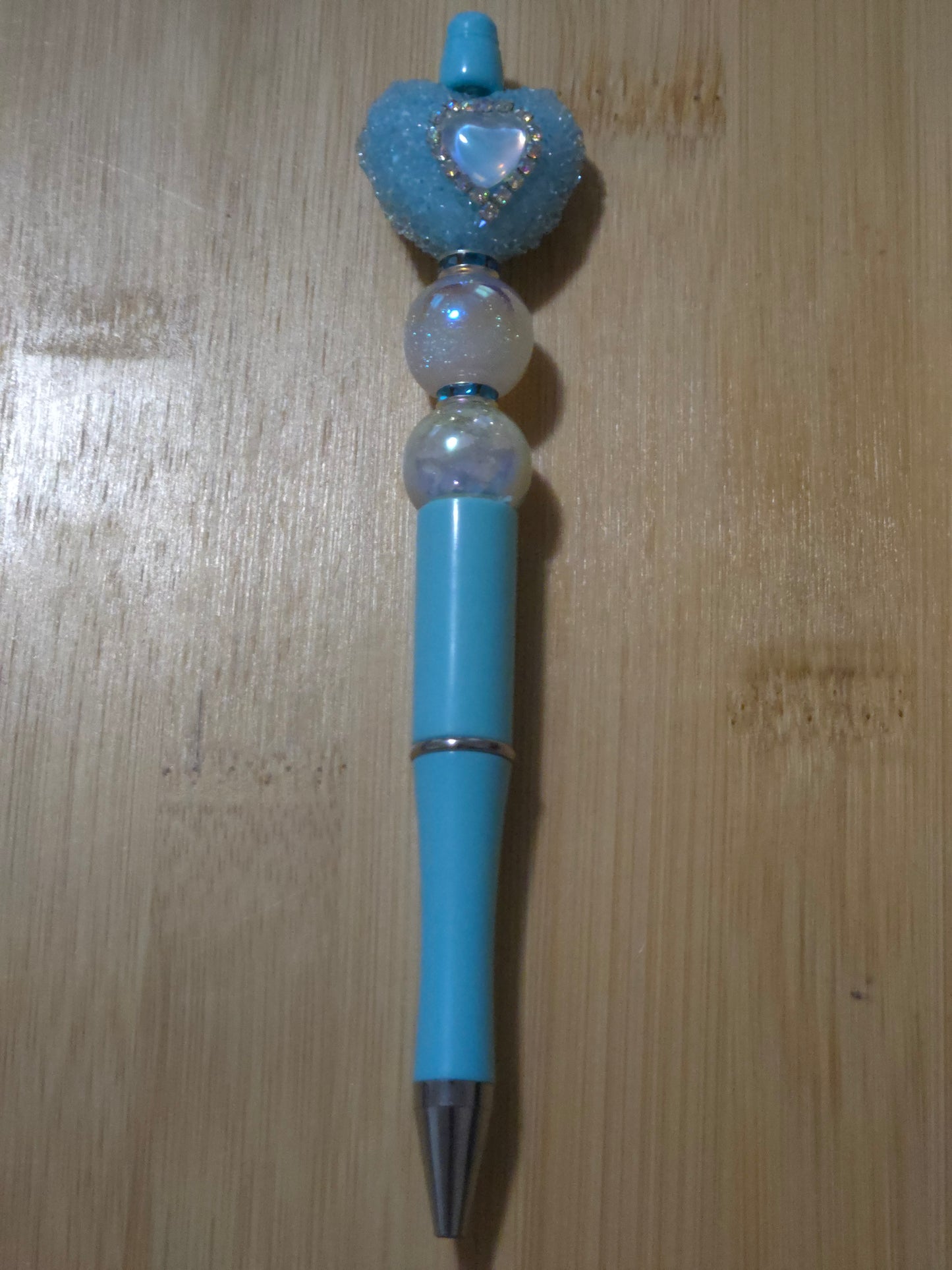 Beaded Pen with Heart Tie-Dye bead
