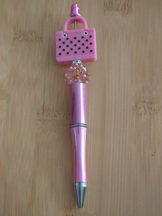 Beaded Pen with Purse focal