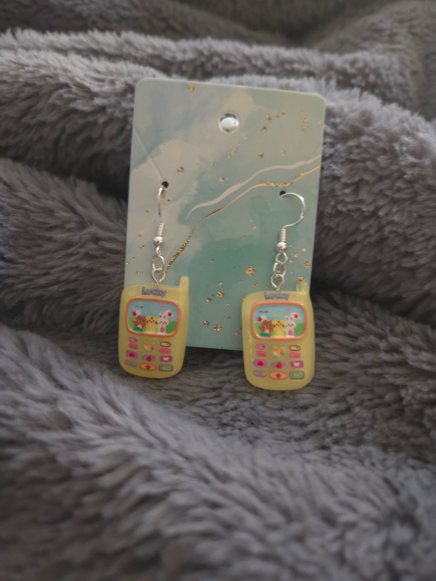 Cute Phone Dangle Earrings