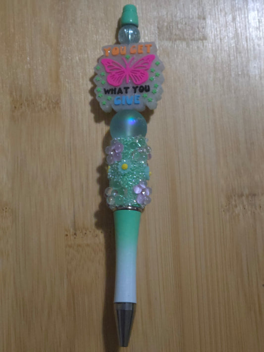 Butterfly Beaded Pen