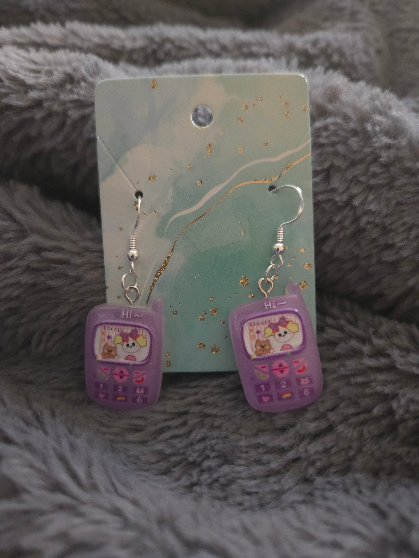 Cute Phone Dangle Earrings