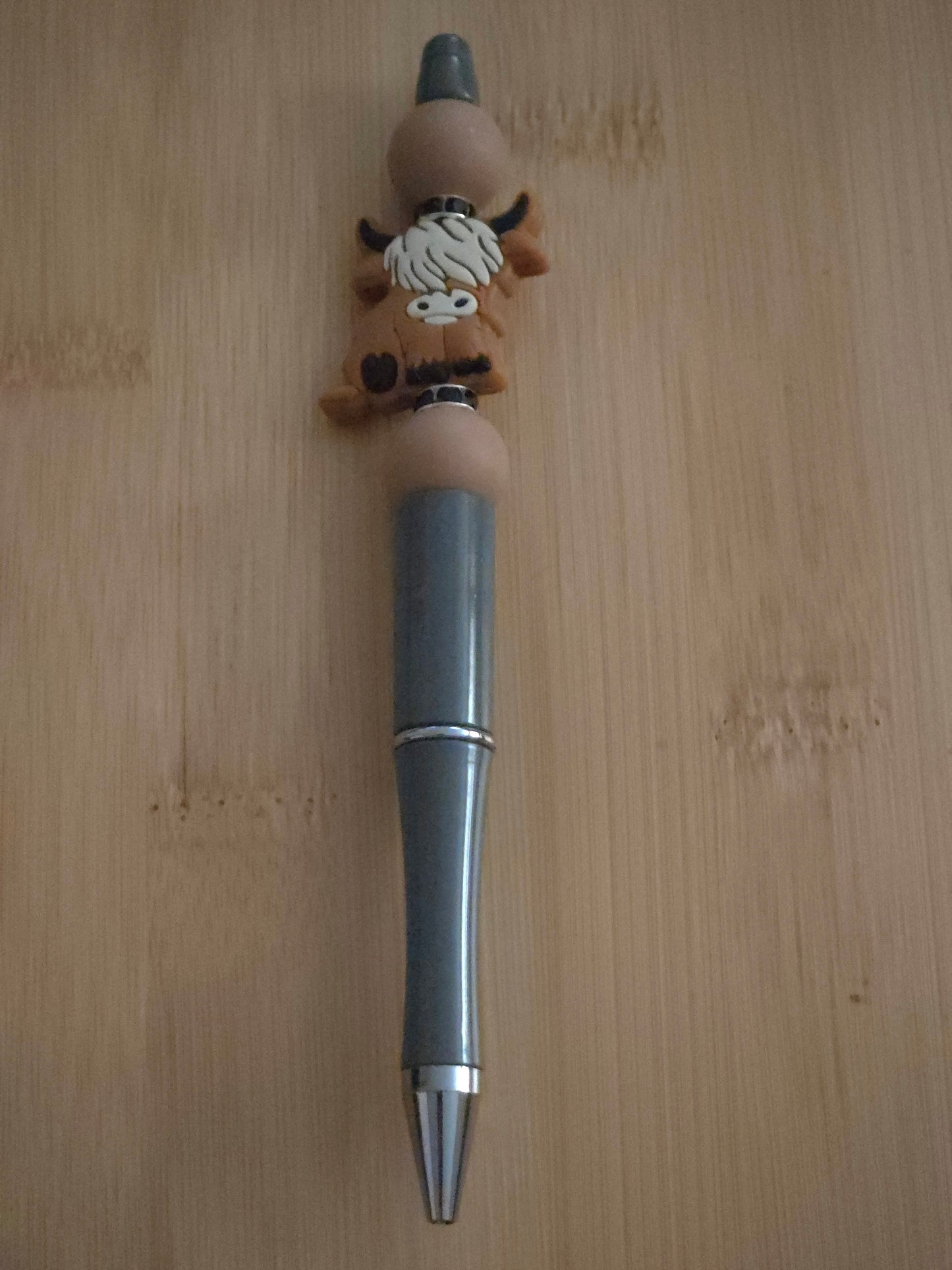 Beaded Pen with a Cow focal