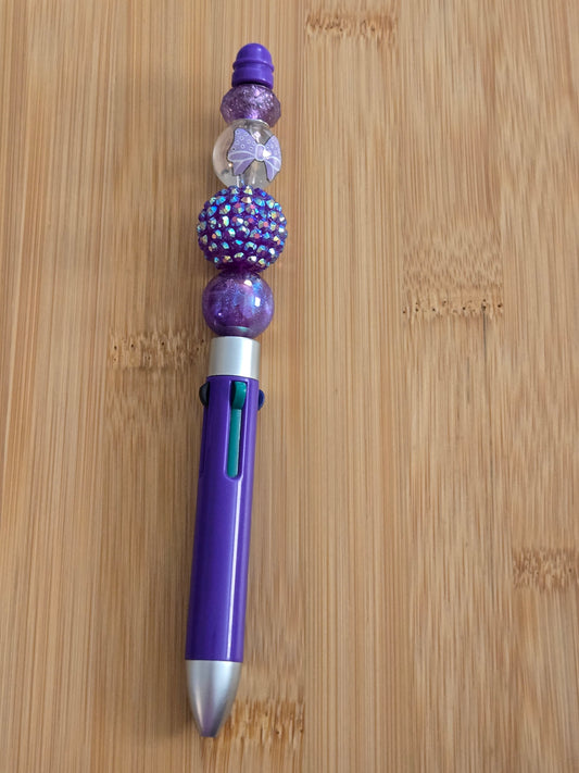 Custom Beaded Multicolored Pens