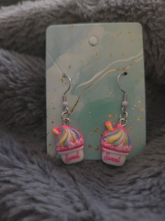Cupcake Dangle Earrings
