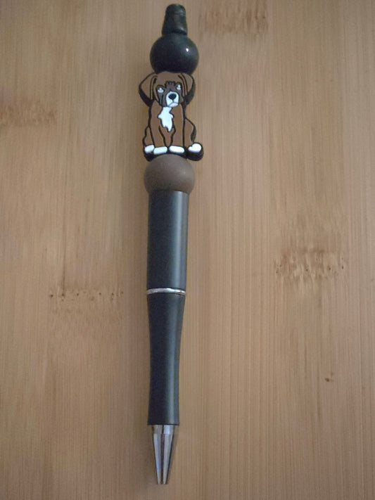 Beaded Pen with a Dog focal