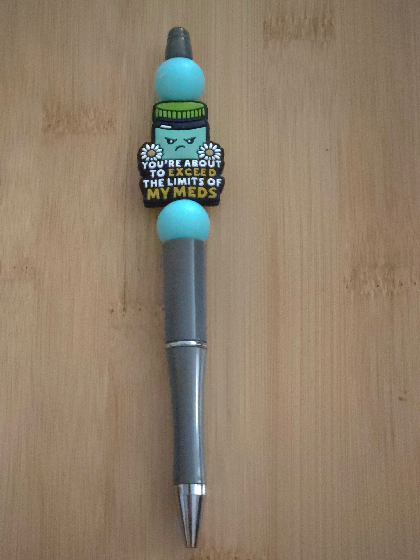 Beaded Pen with a meds focal