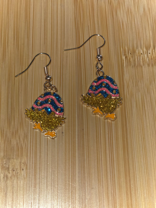 Chick Feet Easter Earrings