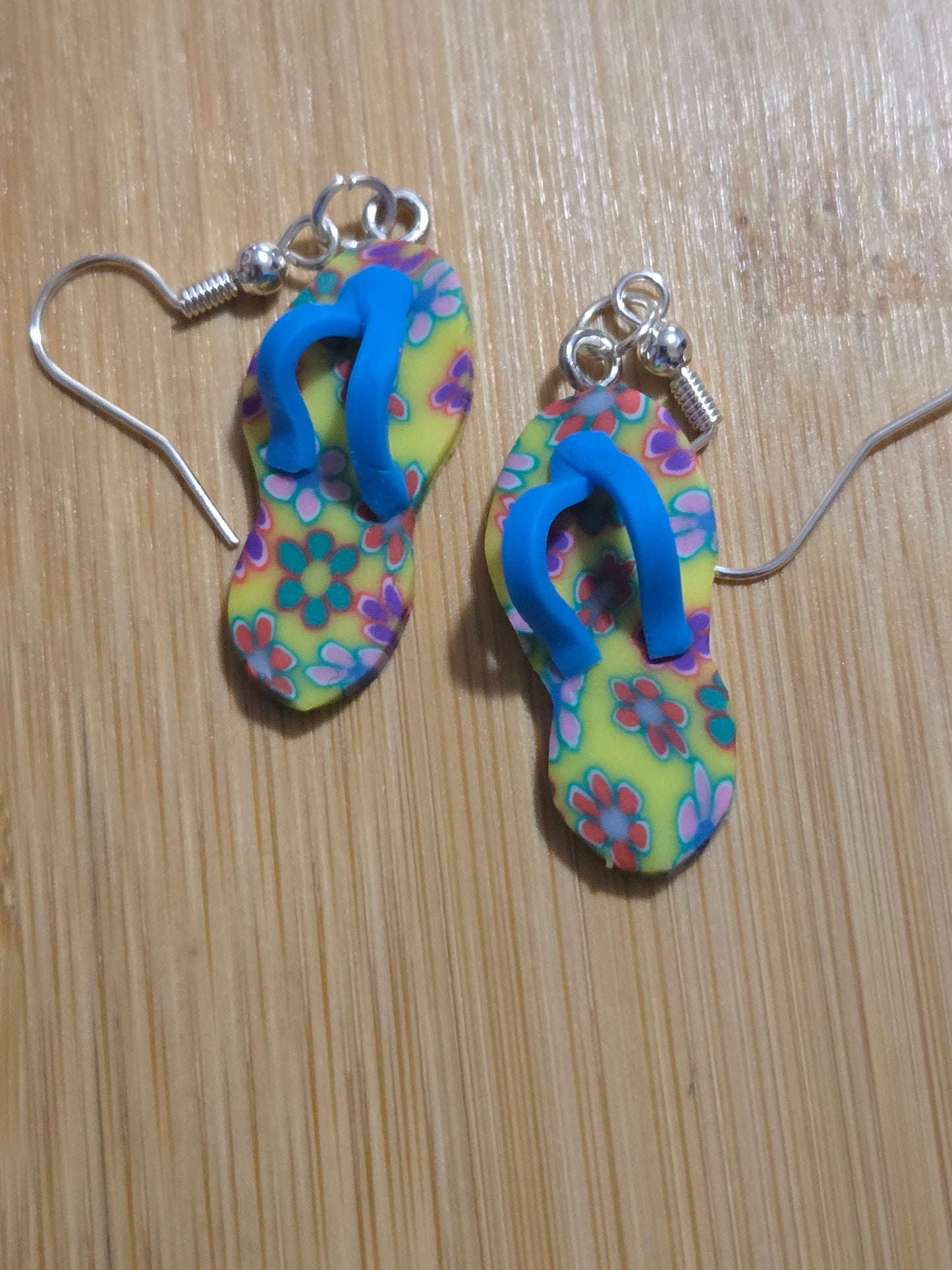 Muliticolored Flip Flop Earrings
