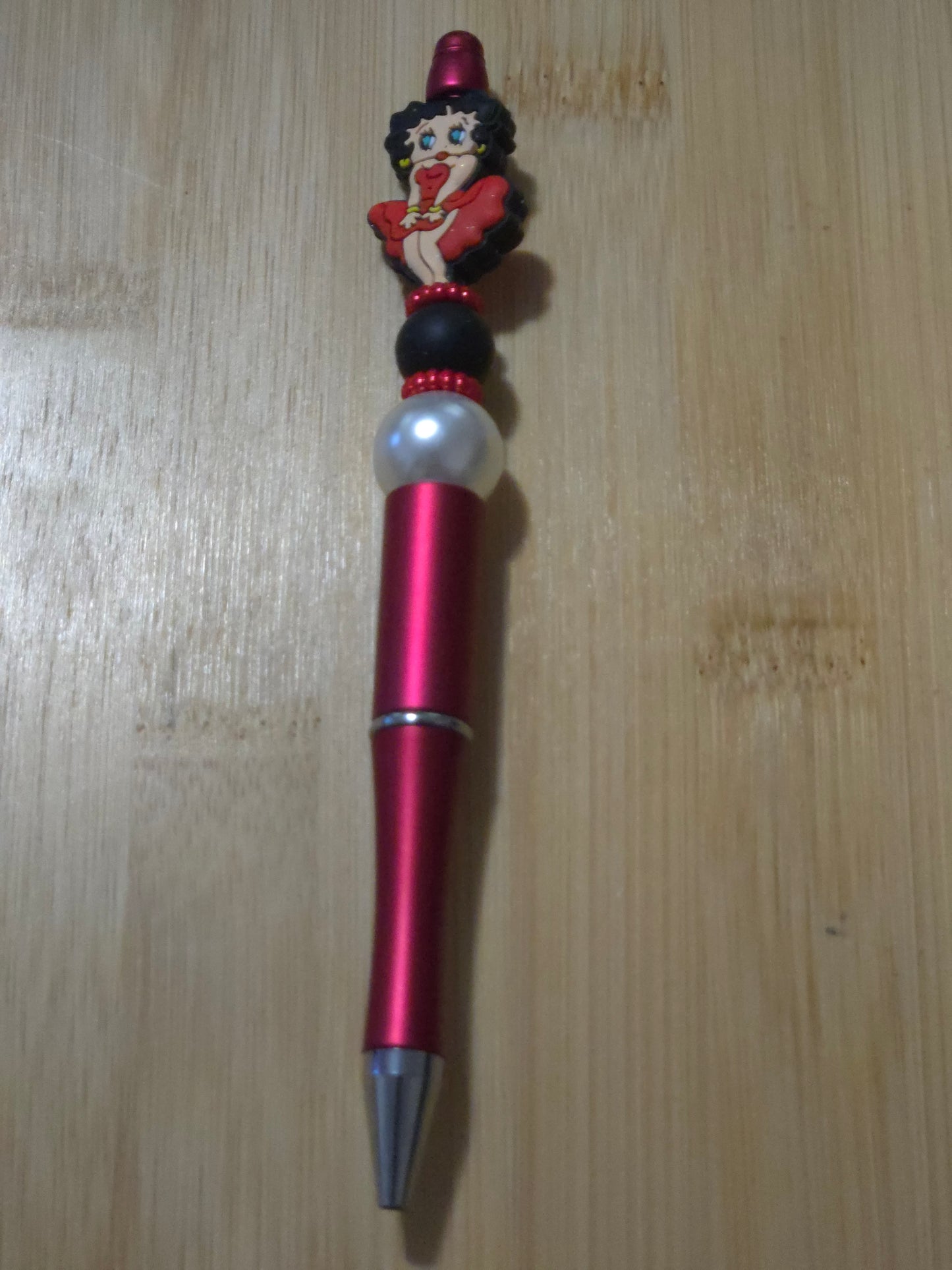 Beaded Pen with Betty Boop focal