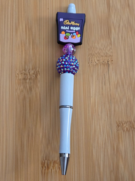 Beaded Pen with Cadbury focal