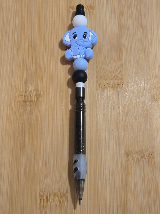 Beaded Mechanical Pencil with an Elephant focal