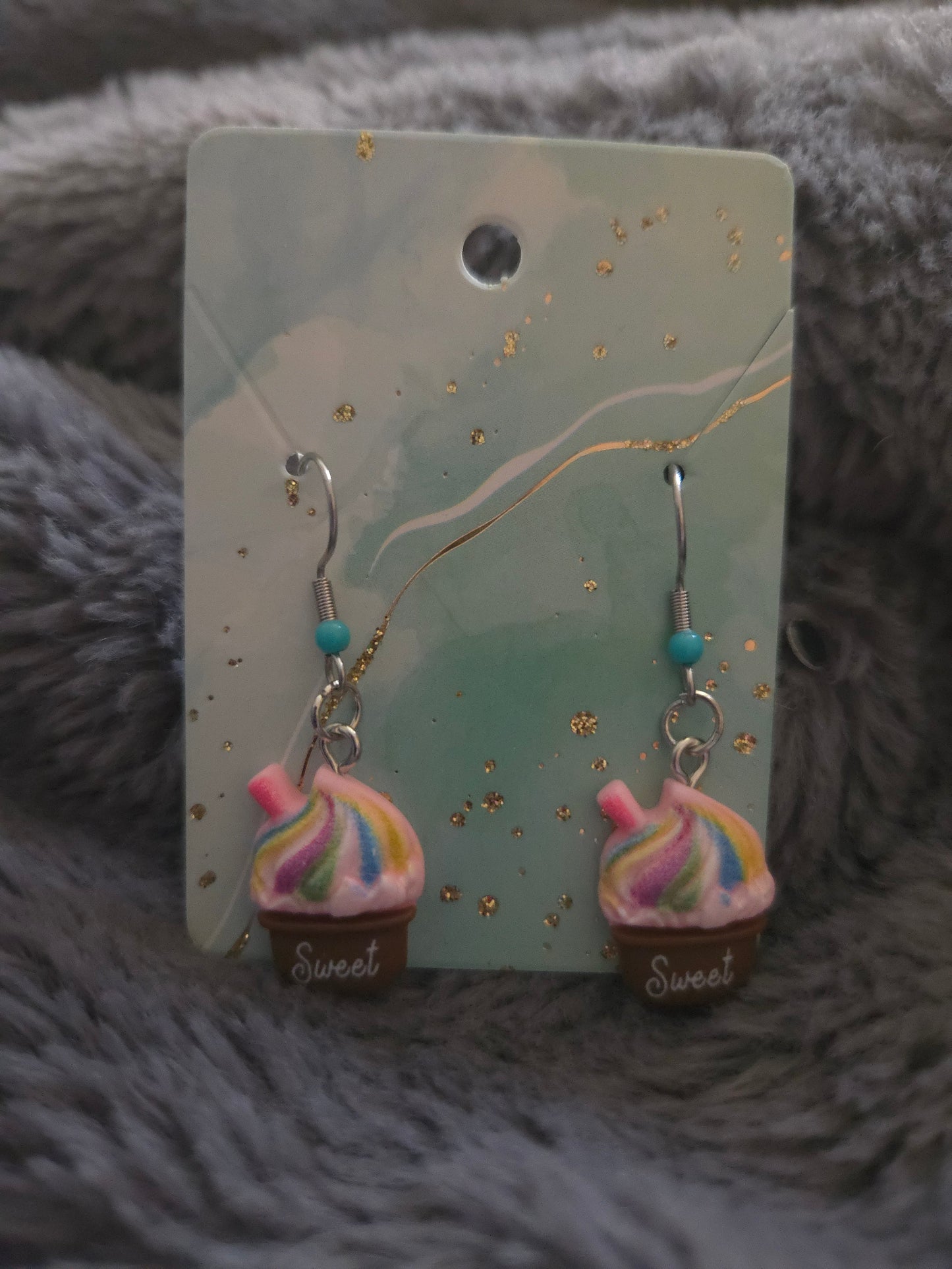 Cupcake Dangle Earrings